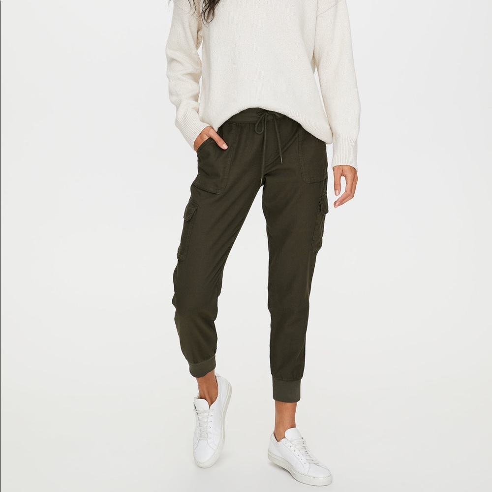 Dark Olive Aritzia Cebu Pants
